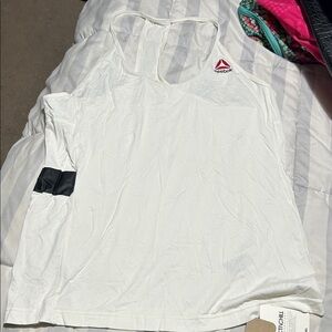 Reebok White Racerback Tank